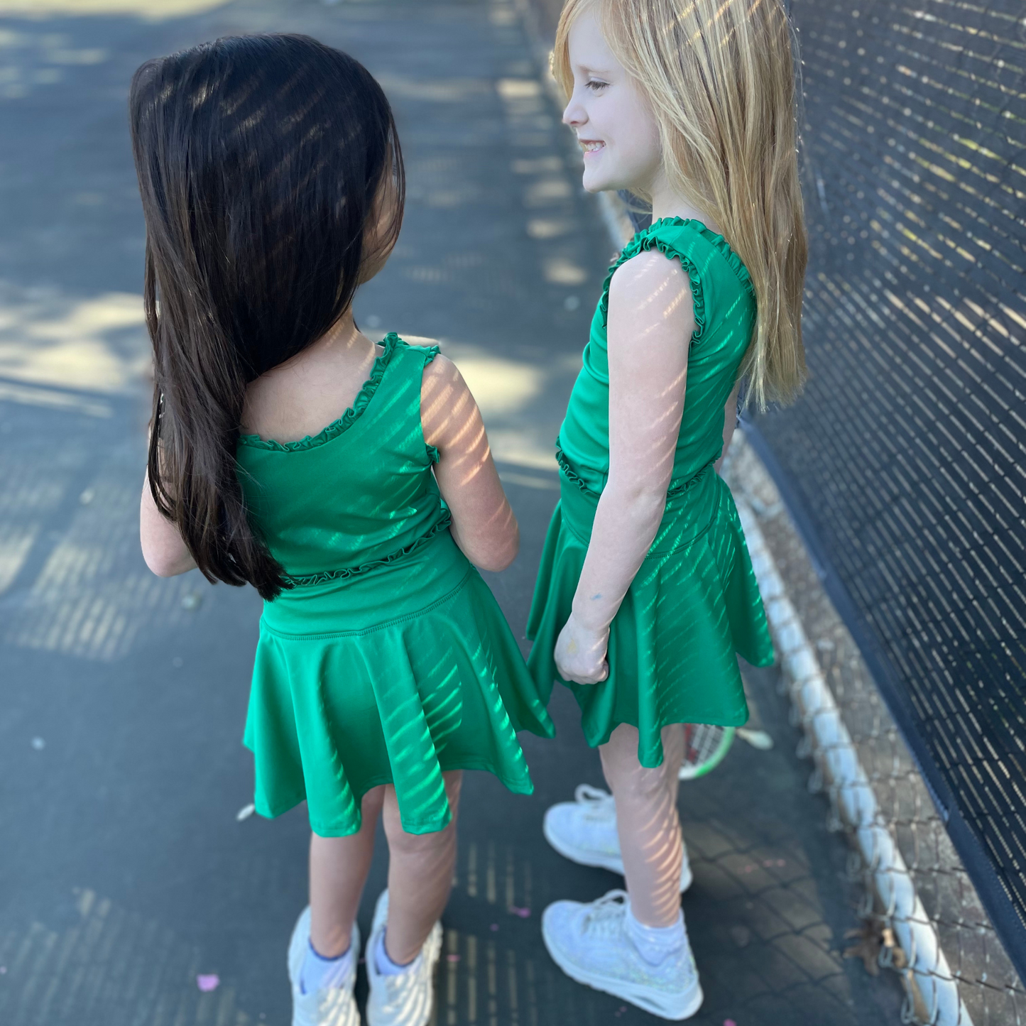 Active Ruffle Set in Masters Green