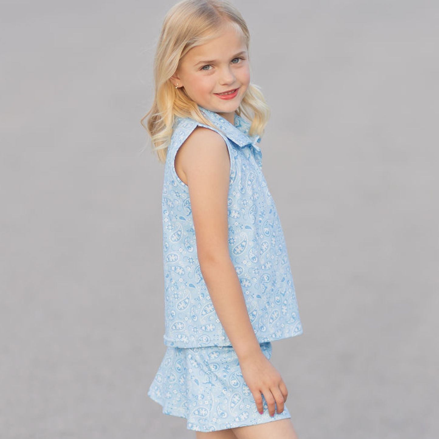 Blue Paisley Set