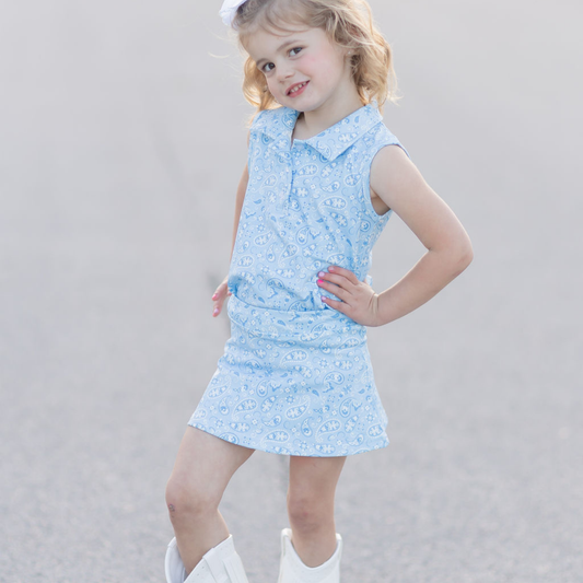 Blue Paisley Set