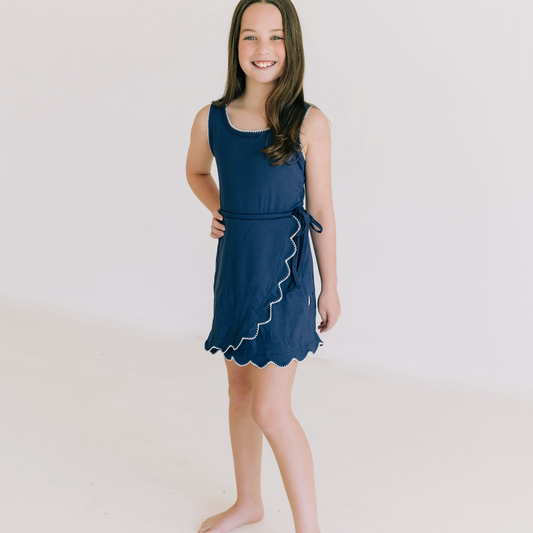 Gameday Scalloped Dress