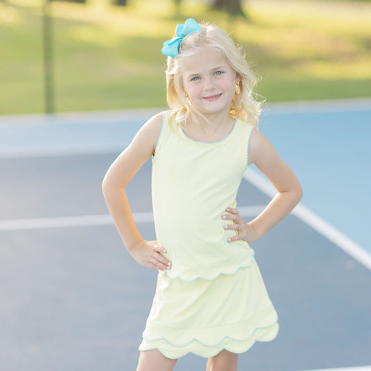 Yellow Scalloped Set