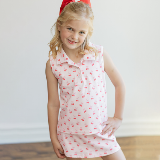 Cherry Days Polo Set